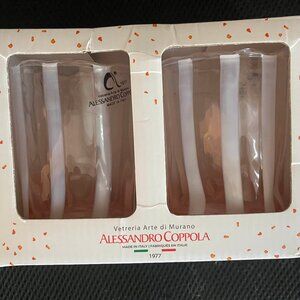 Alessandro Coppola Murano Glass Tumblers